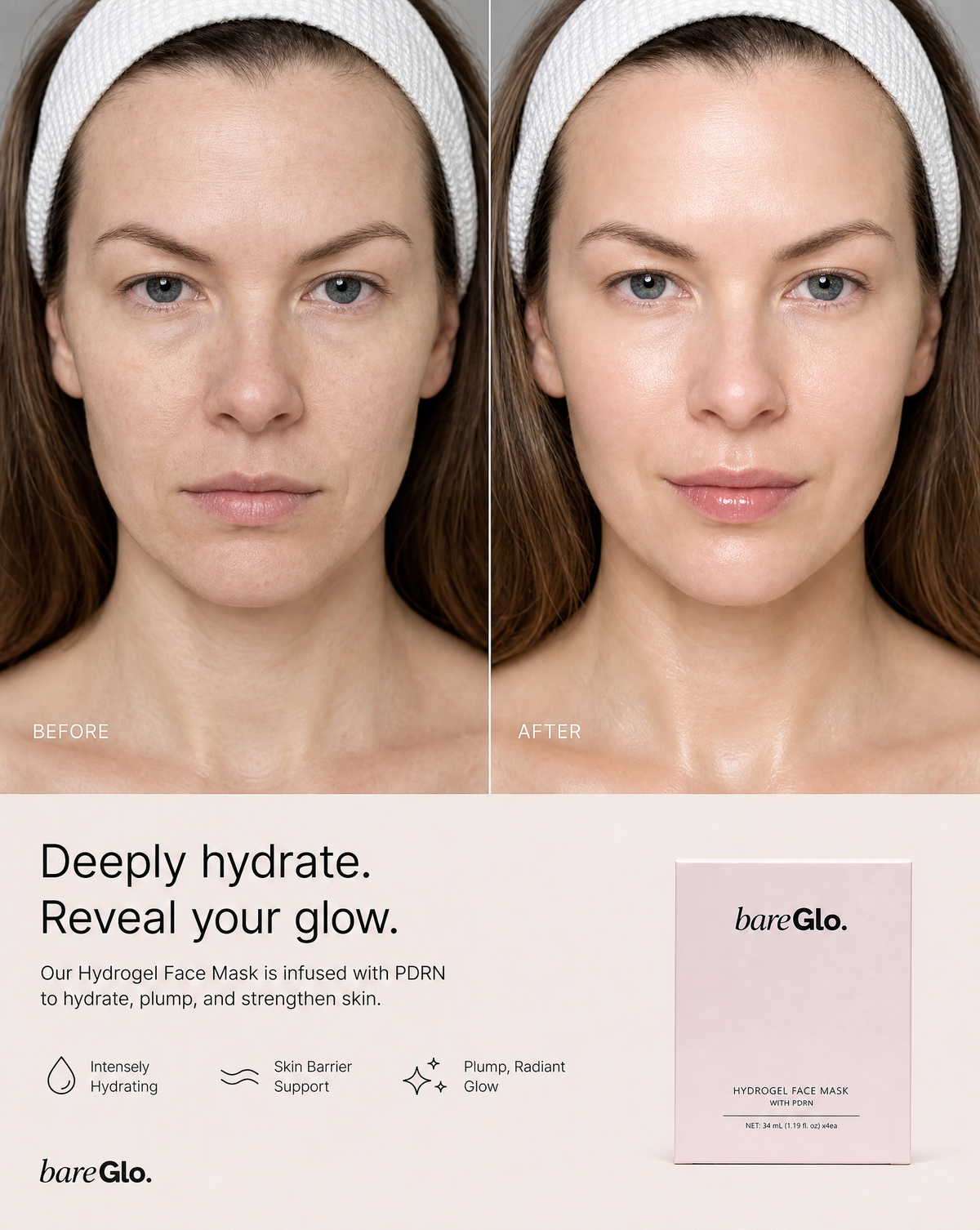 Hydrating PDRN Face Masks (4 pack)